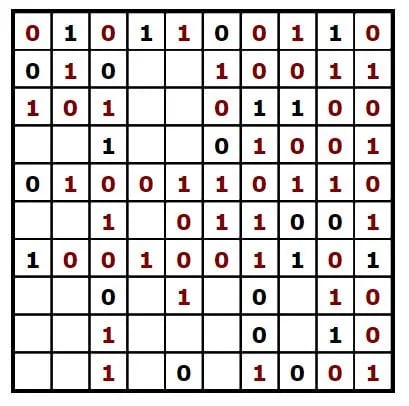 binary puzzle game